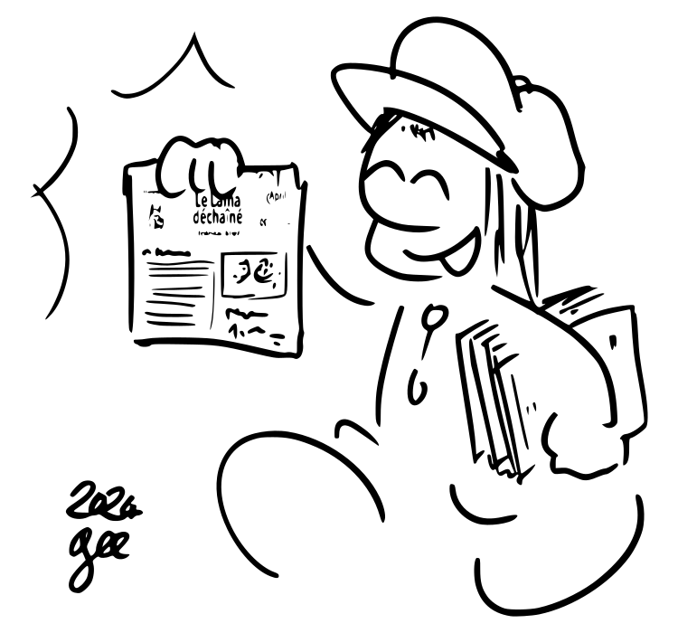 dessin d'un distributeur de journaux